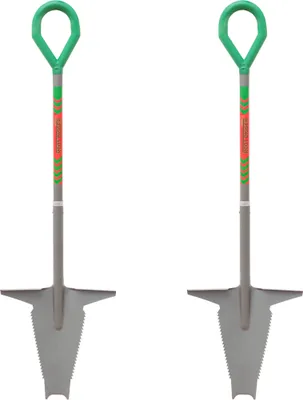 Produktbild von Starlyf® Root Digger 2er Set - Wurzelspaten, ergonomisch, Mehrzweckschaufel mit Schneidspitze , 124cm