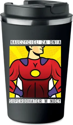 Produktbild von Premium Thermobecher Lehrertag Lehrer Superheld KT_115