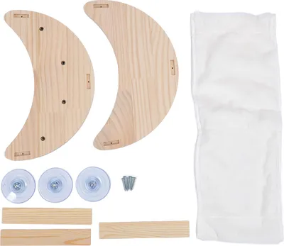 Produktbild von Katzenfensterbett mit starker Saugnapfkiefernholz Holz Safe bequem einfach zu installieren montiertes Barsch