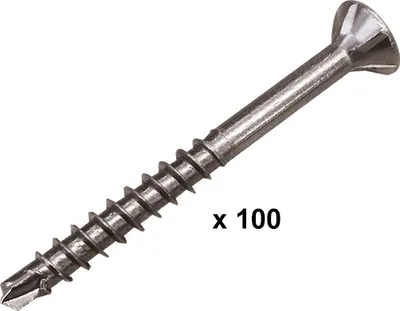 Produktbild von Edelstahl Montageschraube, ø 4,0 x 40 mm - 100 Stück