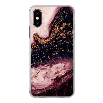 Produktbild von MuchoWow® Handyhülle Schutzhülle Hülle für iPhone X Marmor - Natursteine - Mineralien Silikon Softcase Handy Hülle - Handyhülle