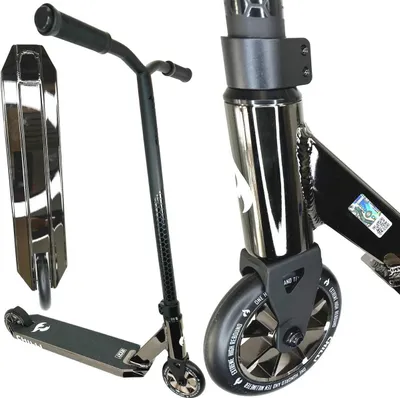 Produktbild von Chilli Pro Rocky Vol.3 Stunt-Scooter H=82cm Schwarz/Schwarzchrome + Griptape