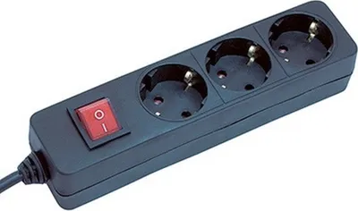 Produktbild von Brennenstuhl Steckdosenleiste Tischsteckdose 3-fach Schalter schwarz