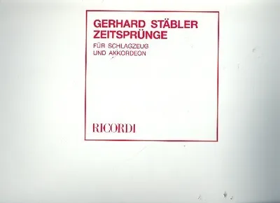 Produktbild von Zeitsprünge für Schlagzeug und Akkordeon Spielpartitur
