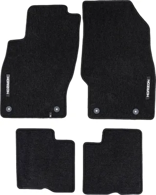 Image de Tapis de sol pour Opel Corsa D 2006-2014 / Corsa E 2014-2019 Velours Noir 4Pcs