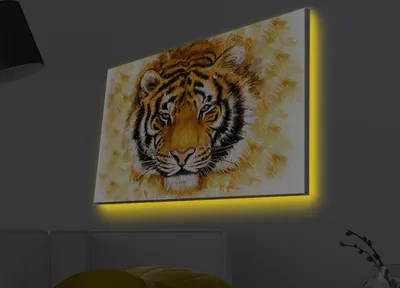 Imagen del producto de Opviq, 4570MDACT-LED4414, Bunt, cuadros sobre lienzo, 45 x 70 cm, 100% lienzo de ante
