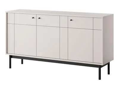 Produktbild von Sideboard JANOS 154 cm Kaschmir mit schwarzem Metallgestell – 153,5 × 83,5 × 39 cm