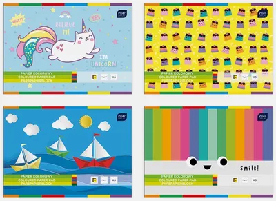 Zdjęcie produktu dla Zeszyt Papierów Kolorowych Wycinanka A5/10K A'10