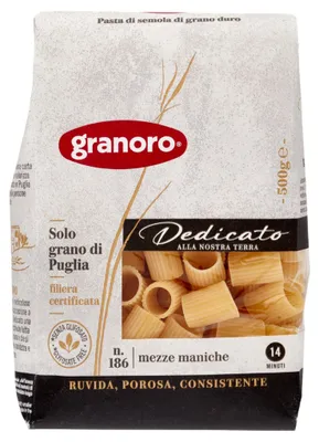 Zdjęcie produktu dla Makaron Dedicato Maniche N.186 500g - Granoro