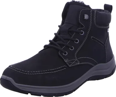 A single black boot is shown against a white background.