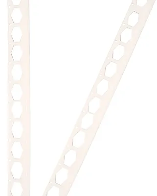 Produktbild von ProfileXXL PVC Abschlussprofil, Abschlussleiste, Kantenschutz 2,5m Weiß 25 x 6mm Putzschienen aus hart PVC, für Innen- & Außenputz