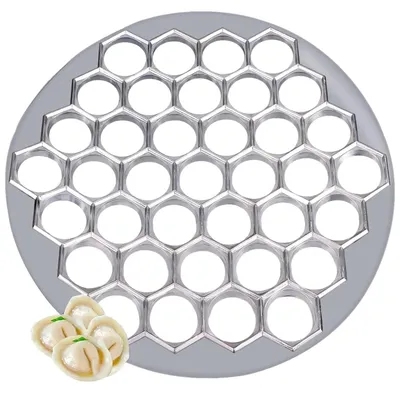Teigform für Maultaschen, 37 Mulden, Aluminium, 25 cm
