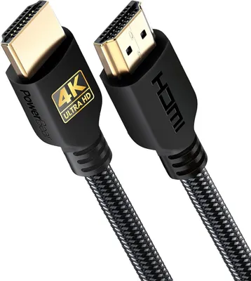 Produktbild von PowerBear 4K / 8K HDMI Kabel 2m | 18Gbps Hochgeschwindigkeit HDMI Kabel, geflochtenes Nylon &