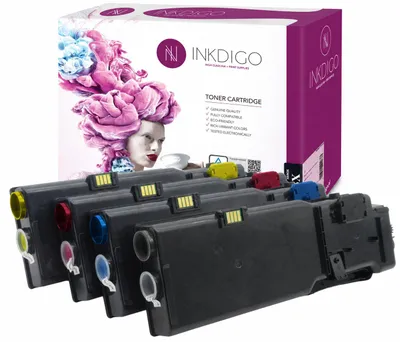Produktbild von Inkdigo Tonerset 106R03532-106R03535 für Xerox VersaLink C400, C400DN, C400N, C405 – CMYK,, KI-generiertes Bild