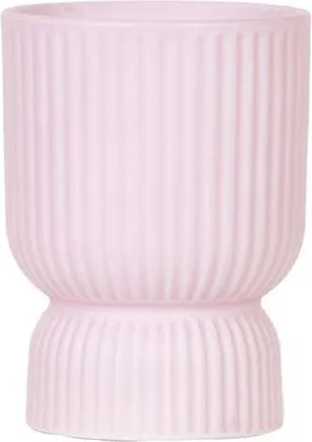 Image de Cache-pot Ø12cm Pot de fleurs décoratif aux lignes élégantes Pot en céramique
