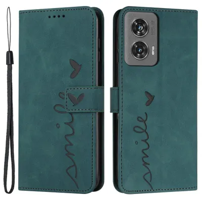 Produktbild von Motorola Edge 50 Fusion Hülle - Coverup Smile Klapphülle - Grün
