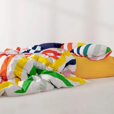 Produktbild von Happy stripes Bettbezug 135 x 200 cm 100% Baumwolle Hergestellt in Europa