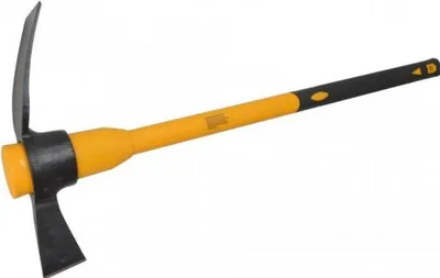 Mattock-Kopf 5 lb (2,27 kg) mit Fiberglashandgriff, schwarz/gelb