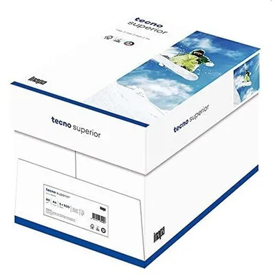 Produktbild von tecno 2100011535 tecno Kopierpapier superior DIN A4 80 g/qm 2.500 Blatt Maxi-Box