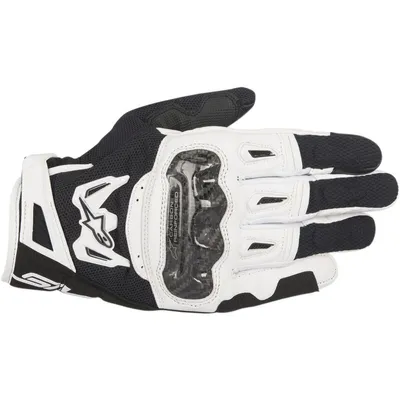 Zdjęcie produktu dla Alpinestars SMX-2 Air Carbon V2 Gloves Black/White XL Rękawice motocyklowe