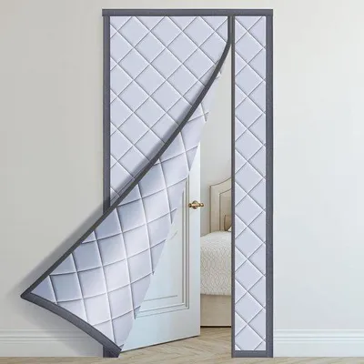 Productafbeelding van Famanu Magnetische deurflap, 110 x 220 cm - Warmte-isolerend - Energiebesparend - Geschikt voor de winter