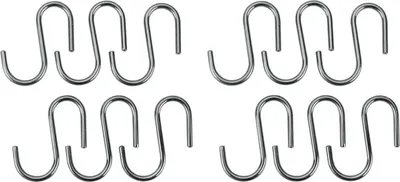 Produktbild von 12er Set Fleischerhaken Universalhaken S-Form
