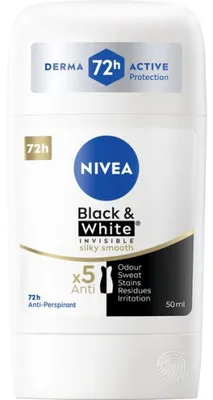 Obrázek produktu pro Tuhý antiperspirant Black & White Invisible Silky Smooth 50 ml