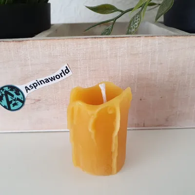 Produktbild von Schmelzende Kerze 4 cm 100% Bienenwachs Kerze