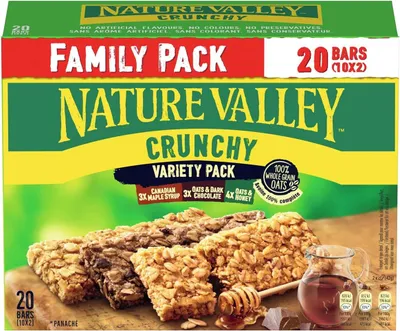 Produktbild von Nature Valley Crunchy Variety Pack Müsliriegel Mischung Family Pack 420g