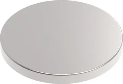Produktbild von Neodym-Scheibenmagnet 1x10mm 500 g hellsilber VE=10x10 Stück