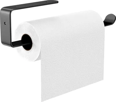 Produktbild von Aluminiumlegering-Halter für alle Wände, matt, Bohrhalter mit festen Schrauben, vertikale oder horizontale Montage, für Küche, Schrank, Geschirrtuch, Folie, geölt Papier.