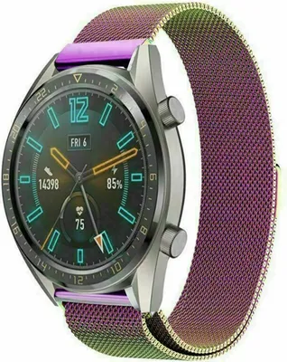 Produktbild von Strap-it Huawei Watch GT 2 Milanese Armband (Regenbogen)
