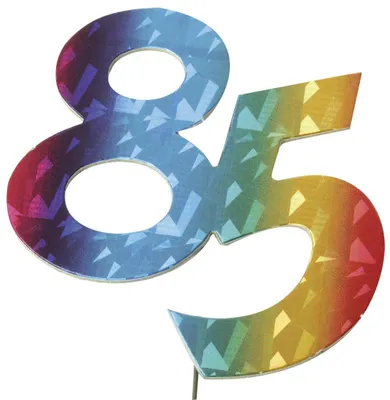Produktbild von PaperStyle 2514085 Jubiläumszahl 85 bunt