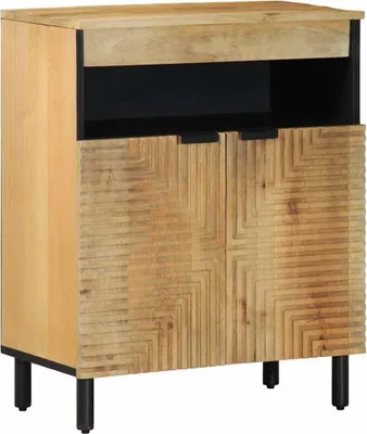 Produktbild von Sideboard Braun 60x33x75 cm Massivholz Mango
