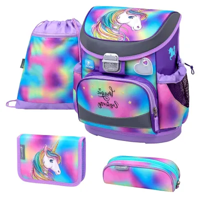 Produktbild von Mini-Fit Schulranzen Set, 4-teilig in Regenbogenfarben