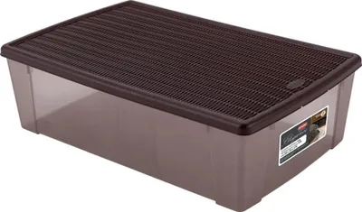 Produktbild von Box mit Deckel Elegance Kunststoff Schokolade (38,5 x 17 x 59,5 cm)