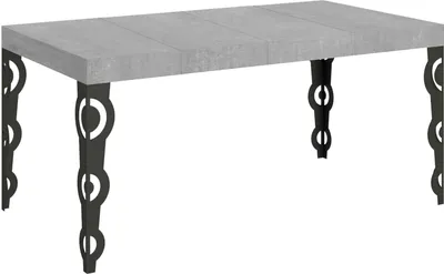 Produktbild von Ausziehbarer Tisch 90x130/234 cm Karamay Premium Cement Anthrazit Gestell