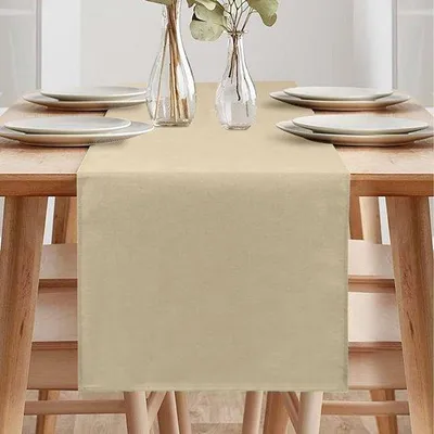 Produktbild von Wasserabweisende Tafeldecke beige 40x140cm