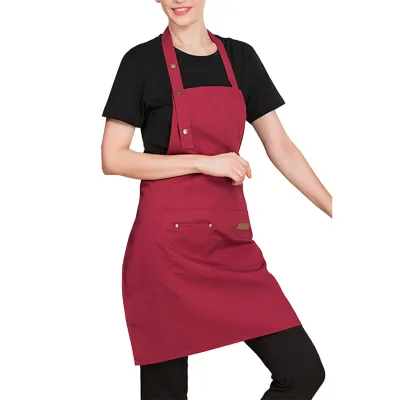 Produktbild von Kochschürze mit Taillenband, verstellbar, für Damen und Herren, Koch-Arbeitskleidung, Backschürze für den täglichen Gebrauch
