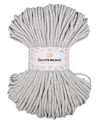 Obrázek produktu pro Bavlněná šňůra s jádrem 5 mm 100 m, příze na macramé, šňůra na macramé, háčkovaná šňůra, šňůra na macramé, přírodní příze, šňůra 5 mm, pletená bavlněná šňůra