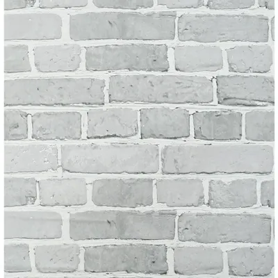 Produktbild von Selbstklebende Tapete Steinoptik Ziegelstein Kontaktpapier - Grau - 43,5 x 1000 cm - Wasserfest und entfernbar