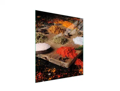 Image de Planche à découper en verre 45x52 Épices