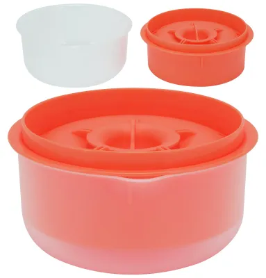 Image de Mini séparateur de jaunes d'œufs : filtre-séparateur de blancs d'œufs non toxique et résistant, ustensile de cuisine pour la pâtisserie maison (orange foncé)