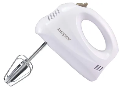 Productafbeelding van Beper BP.304 Handmixer, kunststof behuizing, 150 watt, 5 snelheden