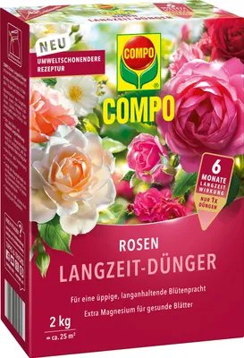 Obrázok produktu pre COMPO Hnojivo na ruže s pomalým uvoľňovaním - 2 kg na cca 35 m²