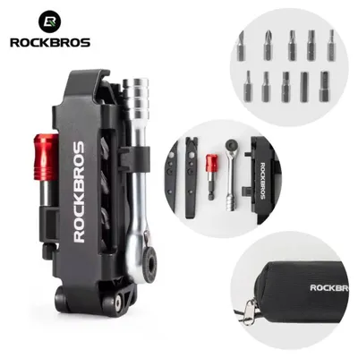 Immagine prodotto di Utensile multifunzione, multiutensile, chiave a cricchetto, chiavi per bici, cucchiai Rockbros 430038001