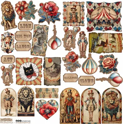 Obrázok produktu pre Naklejki - ScrapLove - Cirkus 2