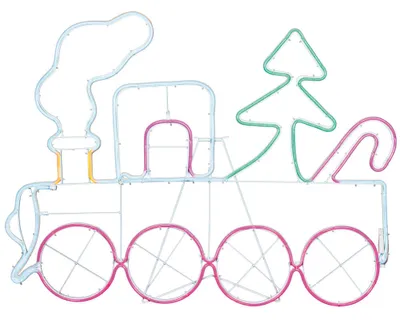 Produktbild von Star Trading Silhouette "Neoled", Weihnachtszug