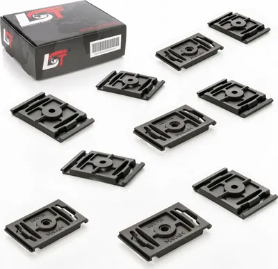 Produktbild von 10X Zierleistenklammer Seitenleisten Befestigung Clips Für Audi 100 C4