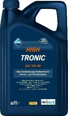Produktbild von 5 Liter ARAL 5W-40 HighTronic Fiat 9.55535-S2 Ford WSS-M2C917-A DEXOS 2 MB 229.31 MB 229.51 Porsche A40 Renault RN0700 Renault RN0710 VW 505 00 VW 505 01